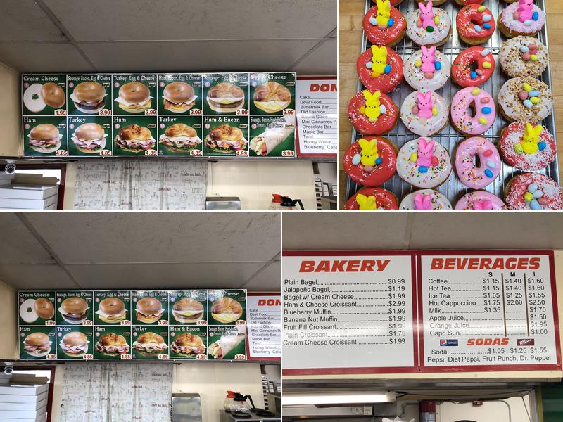 Rainbow Donuts Menu