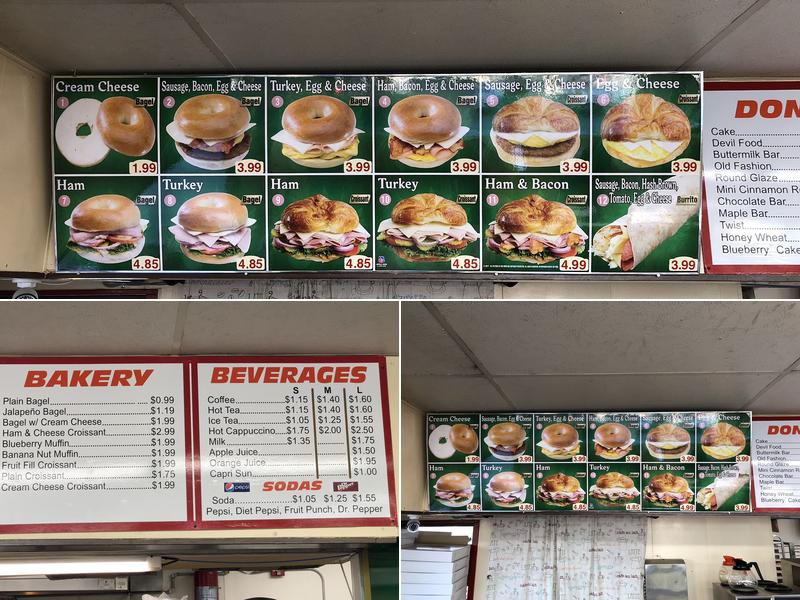 Rainbow Donuts Menu