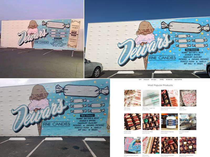 Dewar's Candy Shop Menu