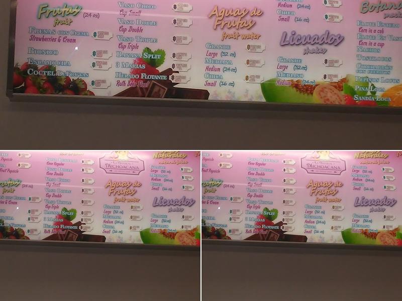 La Natural Michoacana Ice Cream Stop Menu