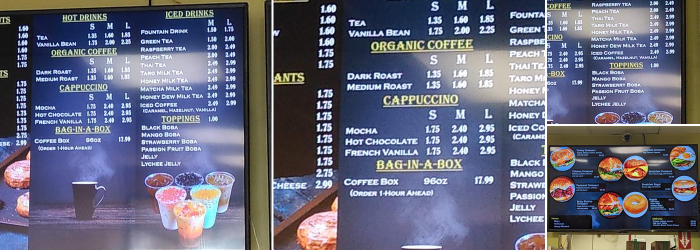 Mc Coy's Donuts Menu