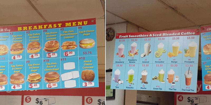 Lucky Donuts 2 Menu