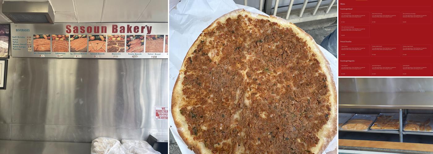 Sasoun Bakery Menu