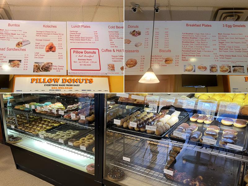 Pillow Donuts Menu