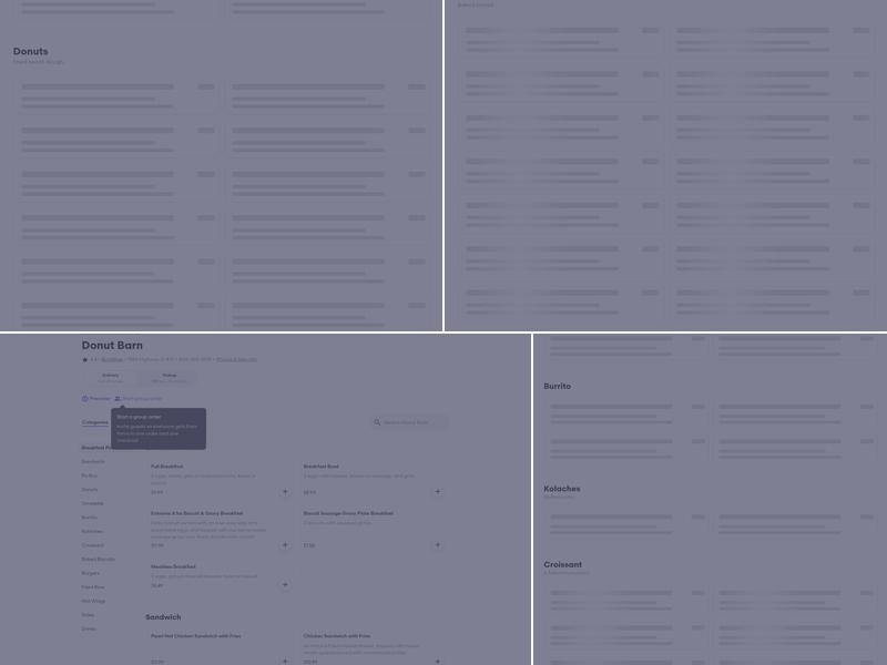 Donut Barn Menu