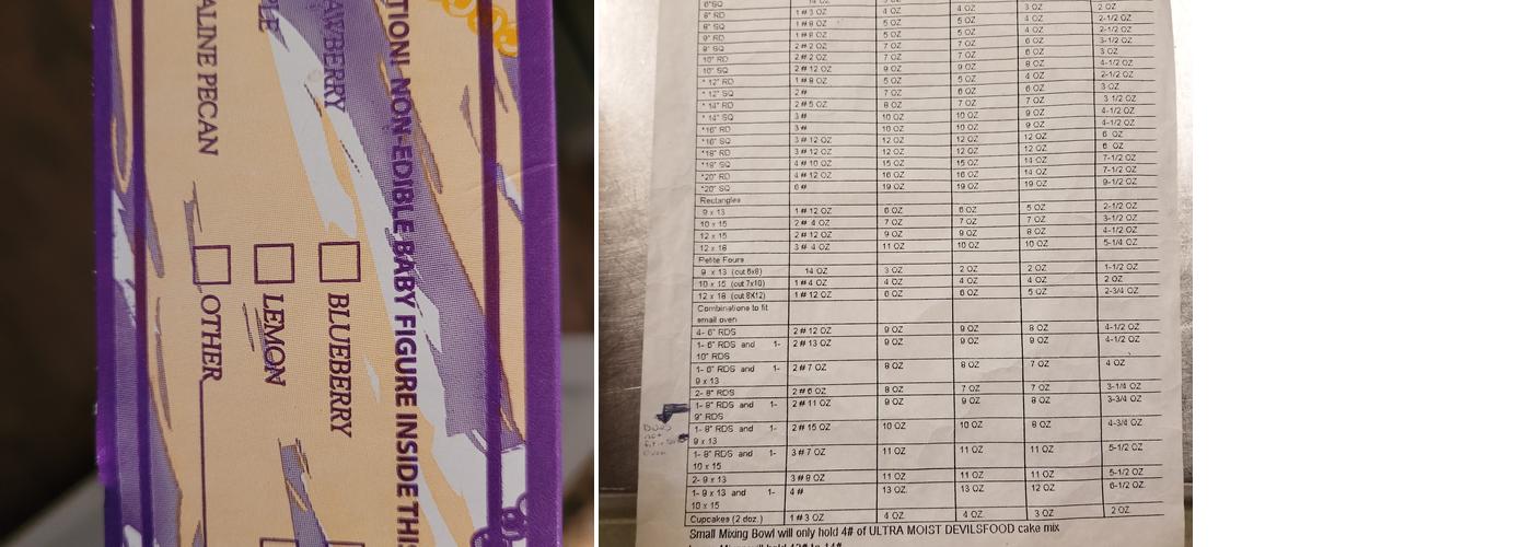 Sweet Stuff Inc Menu