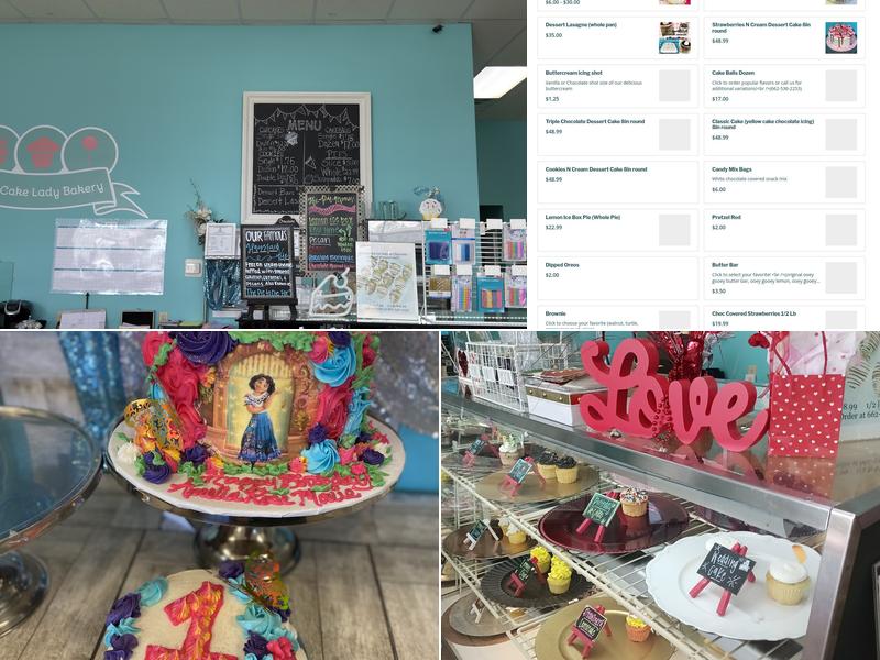 Cake Lady Bakery Menu