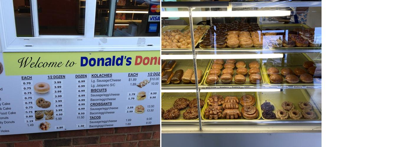 Community Donuts Menu