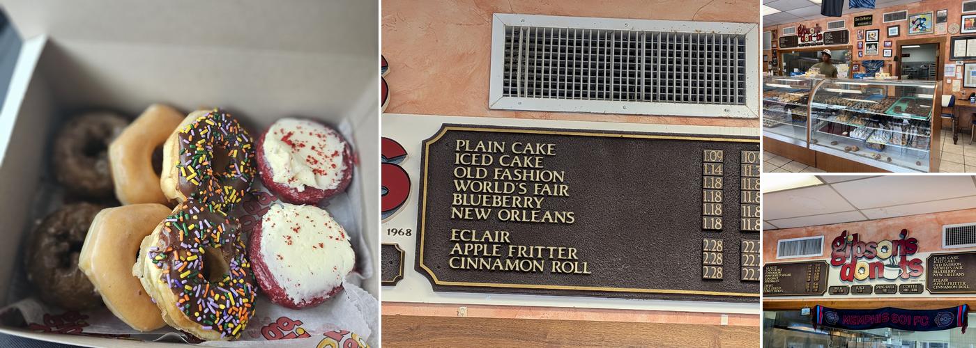 Gibson's Donuts Menu