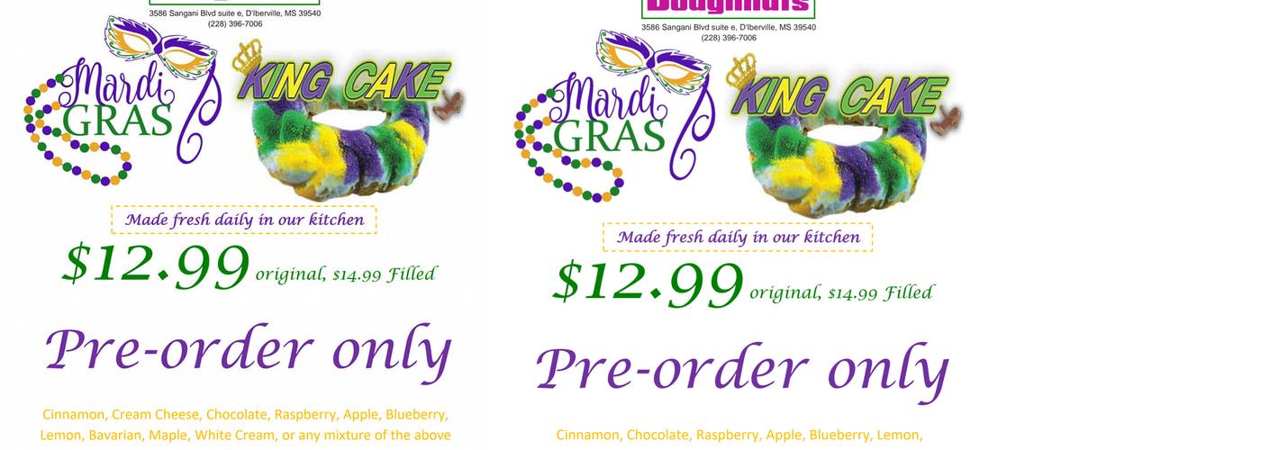 Glazed Doughnuts Menu