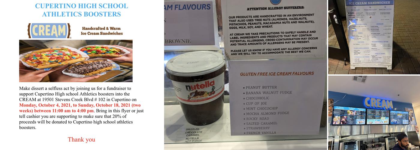 CREAM Menu