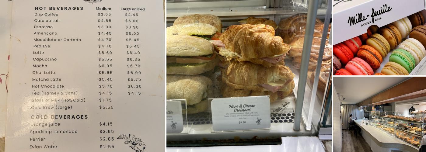 Mille-Feuille Bakery Menu