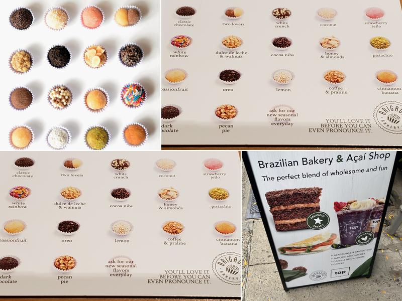 Brigadeiro Bakery Menu