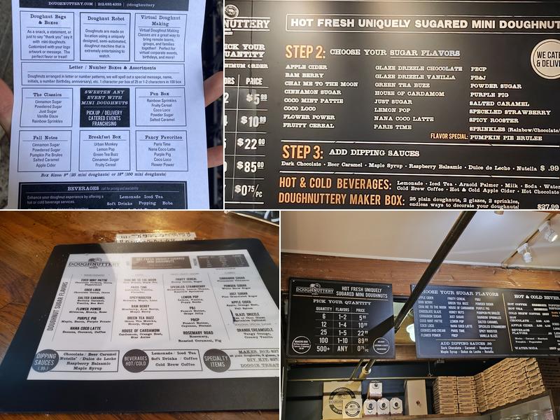 Doughnuttery Menu