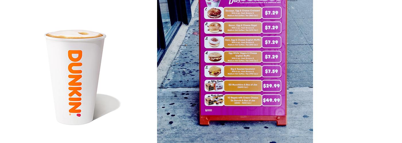 Dunkin' Menu