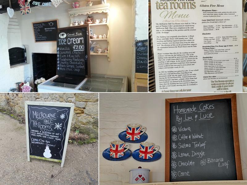 Melbourne Hall Tea Rooms Menu