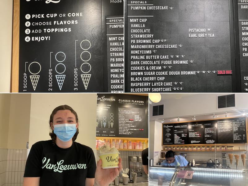 Van Leeuwen Ice Cream Menu