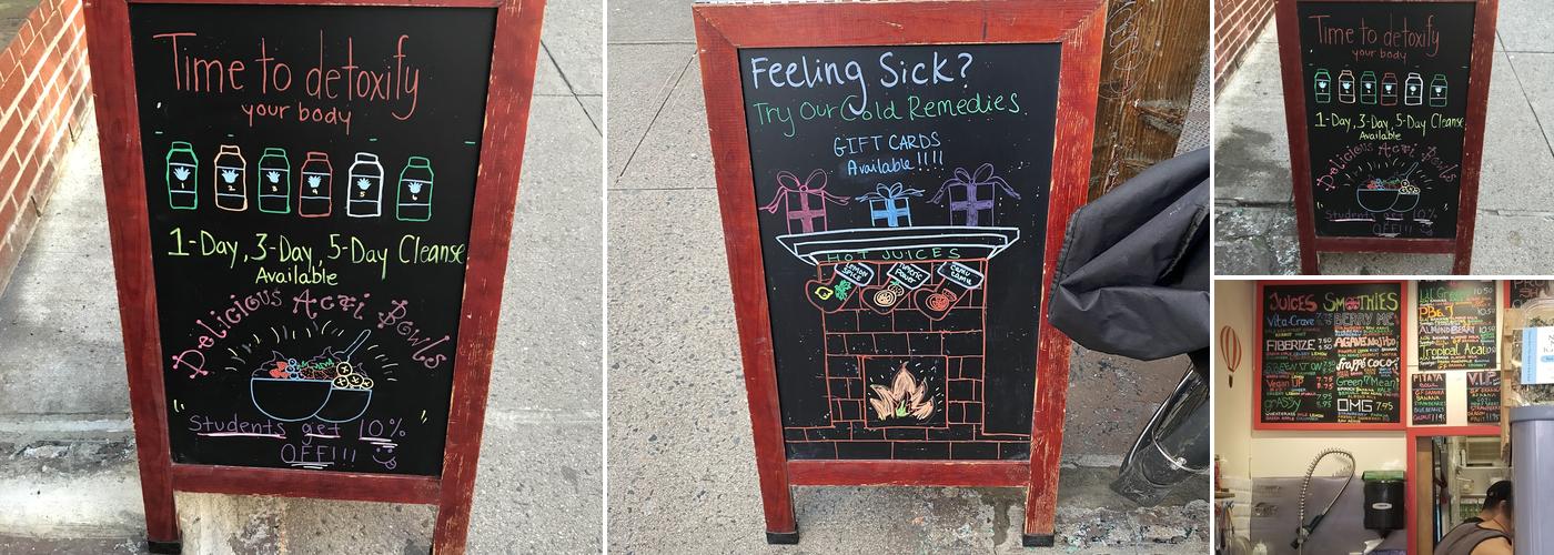 Agavi Organic Juice Bar Menu