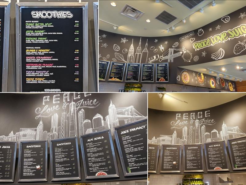Juice Generation Menu