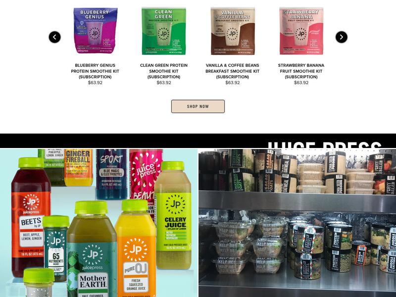 Juice Press Menu