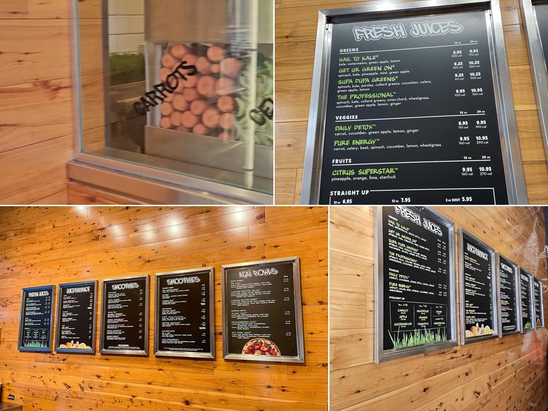 Juice Generation Menu