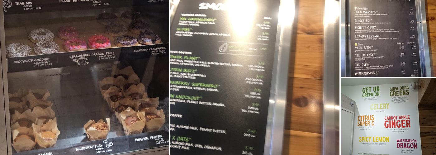 Juice Generation Menu