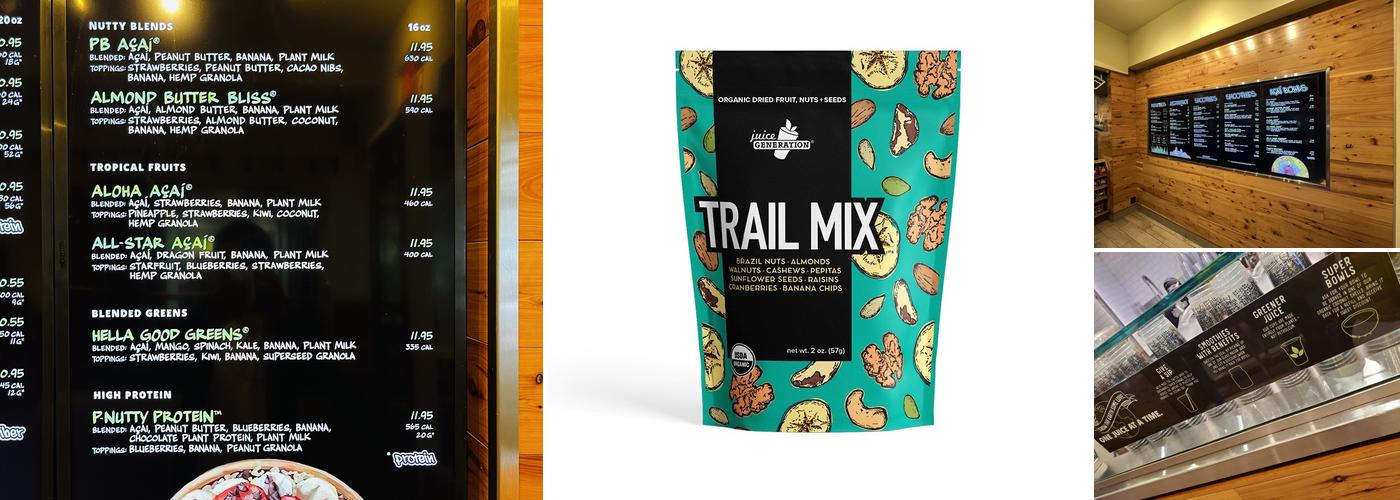 Juice Generation Menu