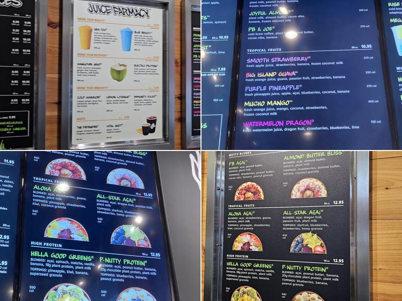 Juice Generation Menu