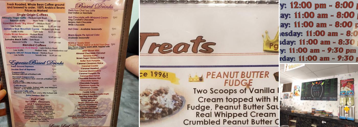 King Condrell's Candy and Ice Cream Menu