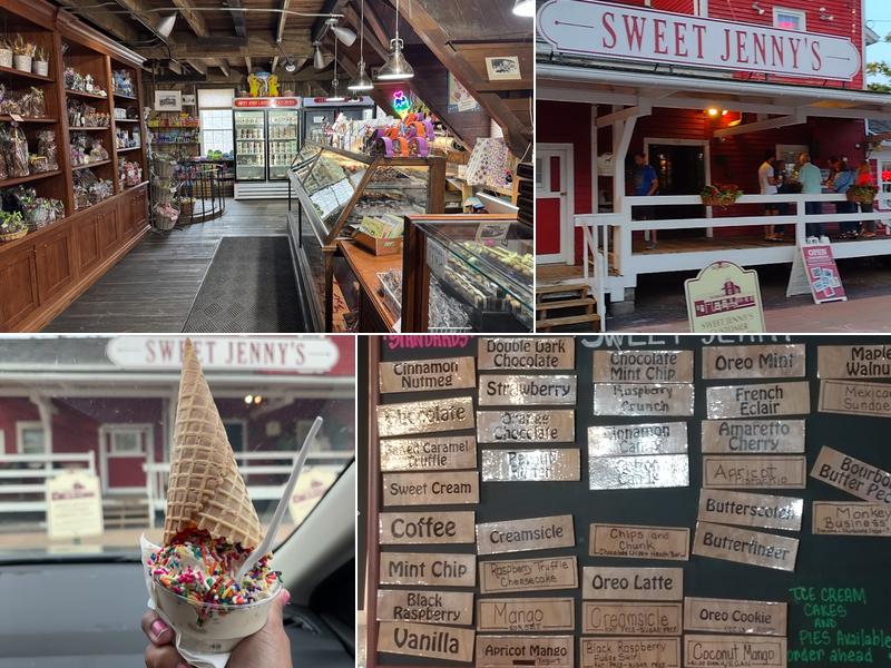 Sweet Jenny's Chocolates & Ice Cream Menu