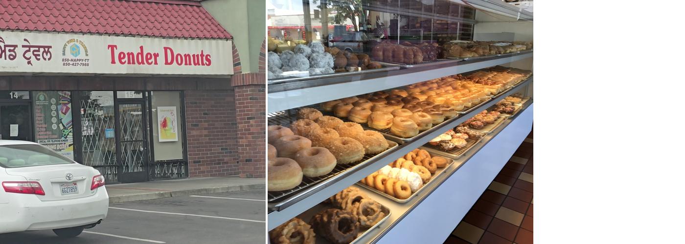 Tender Donut Menu