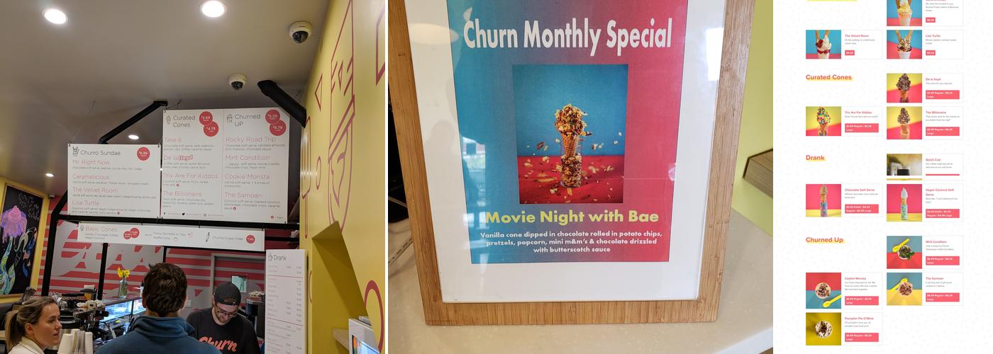 Churn Soft Serve & Coffee Menu