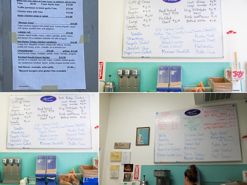 Munnerlyn's Ice Creamery Menu