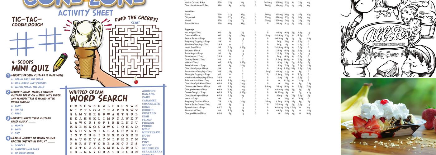 Abbott's Frozen Custard Menu