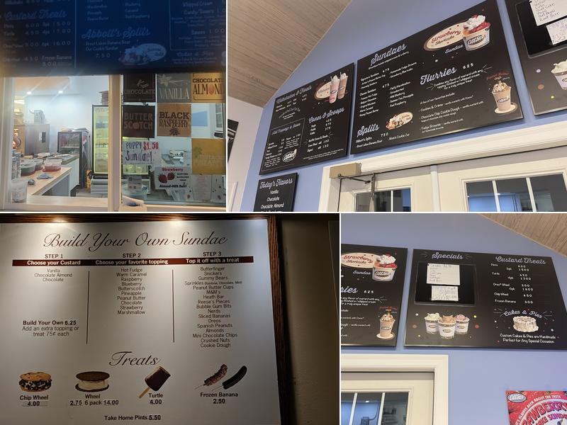 Abbott's Frozen Custard Menu