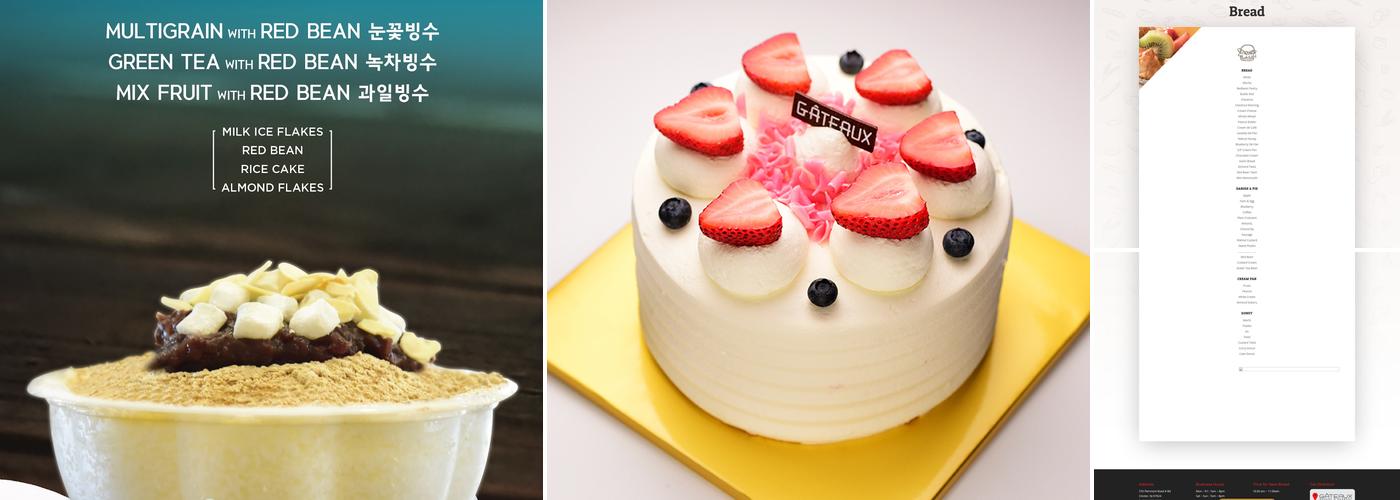 Gateaux Bakery Menu