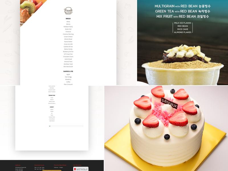 Gateaux Bakery Menu