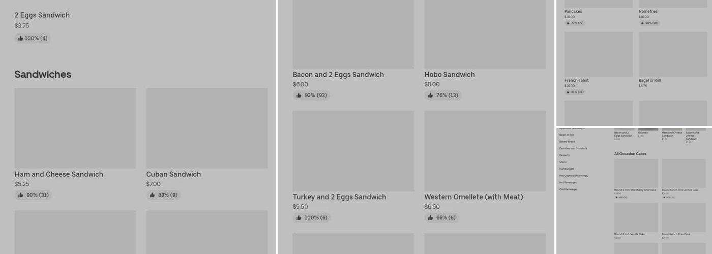 MC Bakery and Coffeeshop Menu