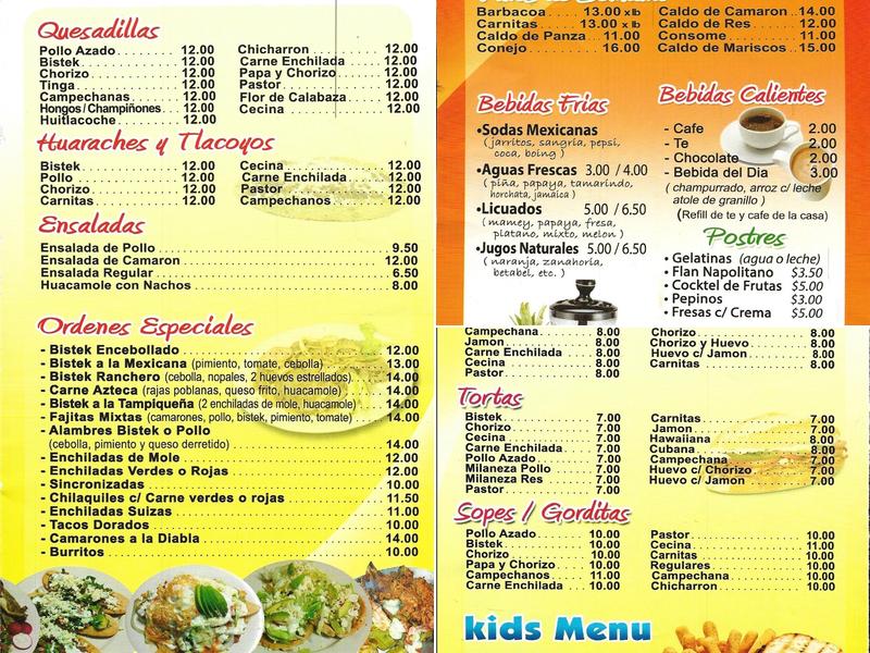 Paleteria Y Jugos Pueblo Menu