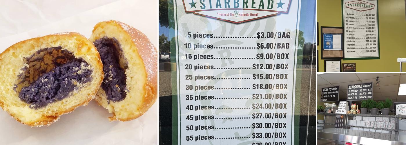 Starbread Menu