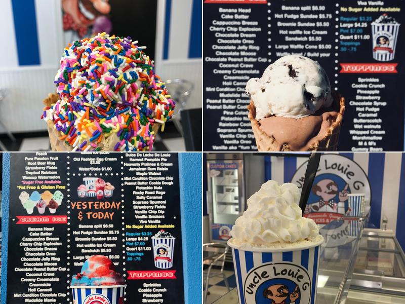 Uncle Louie G Italian Ice & Ice Cream Menu