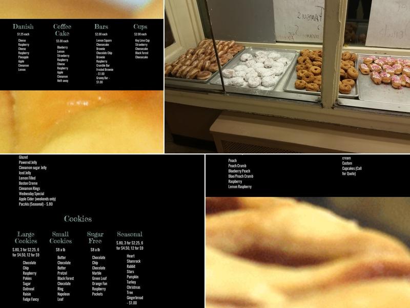 Schuyler Bakery Menu
