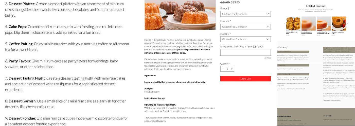 Goodway Gourmet Menu