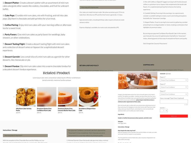 Goodway Gourmet Menu