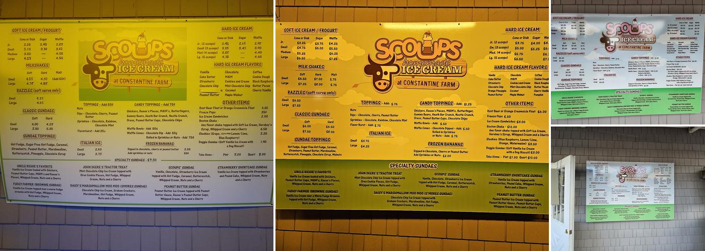 Scoups Menu
