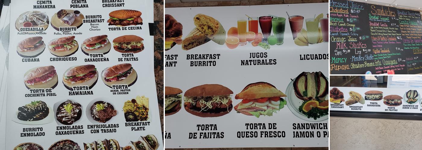 Francis Bakery Panaderia Menu