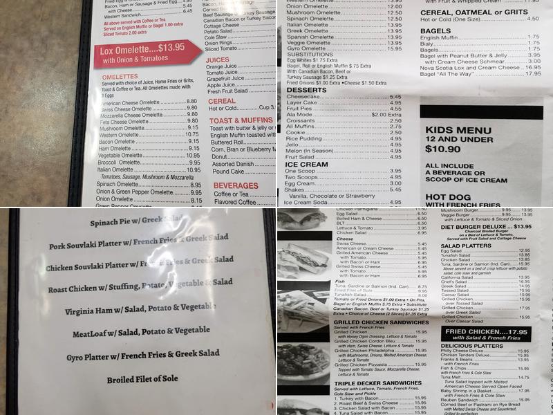 Liberty Diner Menu