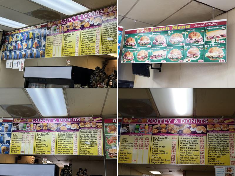 Coffey & Donuts Menu