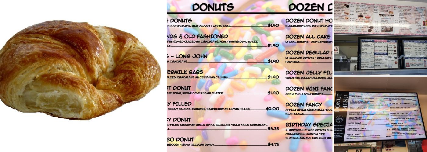 Rolling Pin Donuts Menu