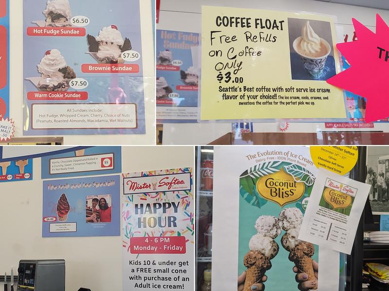 Mister Softee Menu